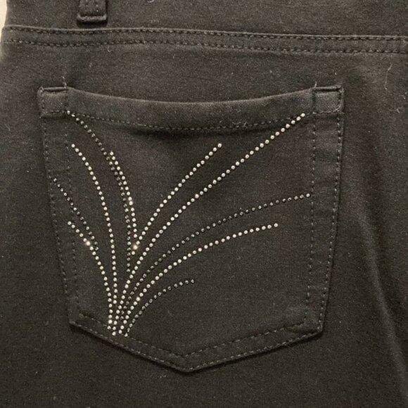 JONES New York Black Lexington Straight Super Soft Trousers sz large - Picture 6 of 11